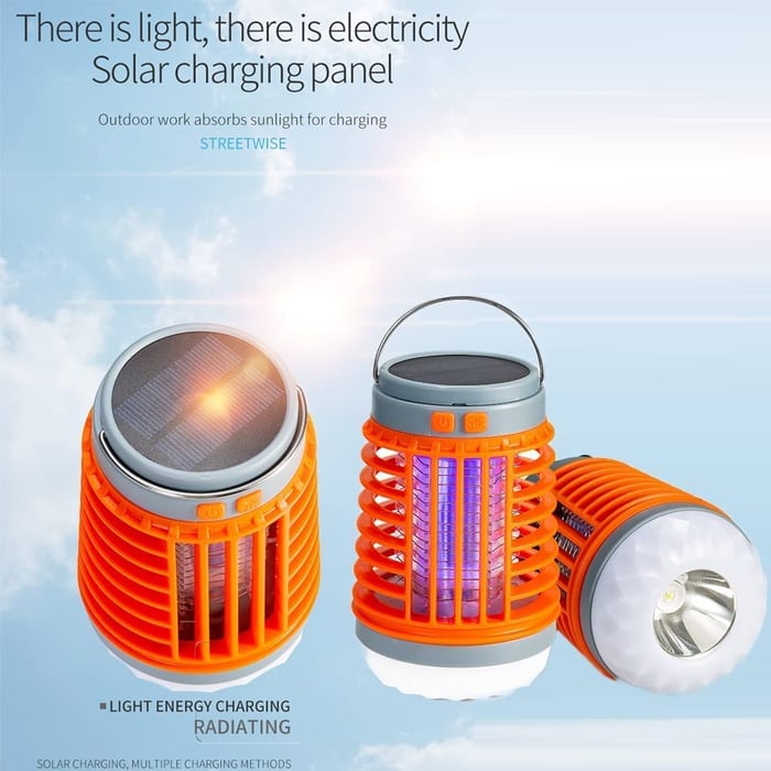 đ„40% rabatt - Multifunktionell Solar camping Myggmördare Lamp