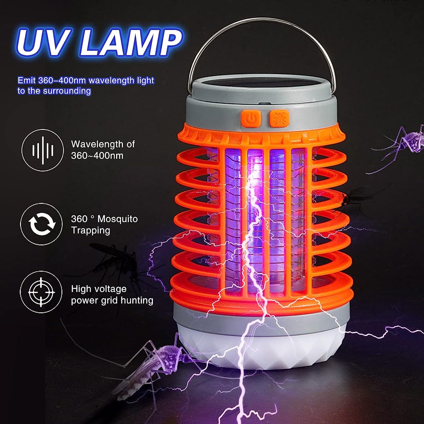 đ„40% rabatt - Multifunktionell Solar camping Myggmördare Lamp