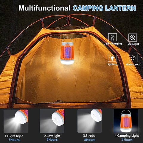 đ„40% rabatt - Multifunktionell Solar camping Myggmördare Lamp