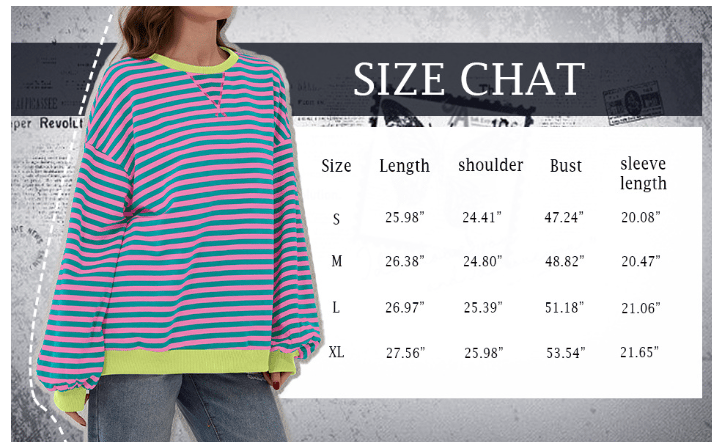 RANDIG LÅNGÄRMAD PULLOVER I OVERSIZED-MODELL FÖR KVINNOR
