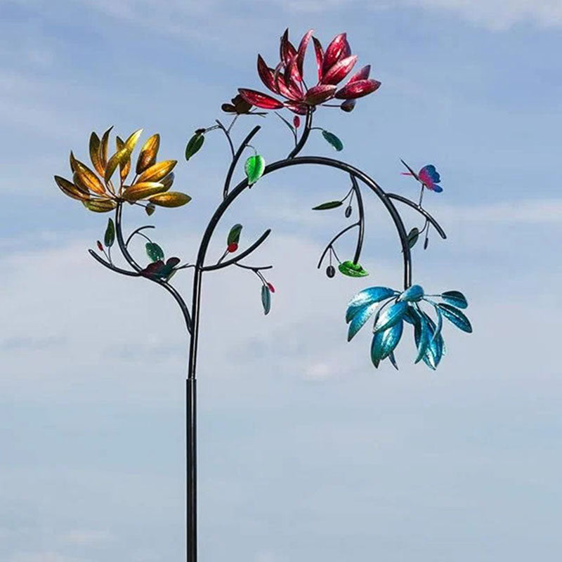 đ„Sista dagen 70% rabatt - Vacker sommar flerfĂ€rgade blommor vindsnurra