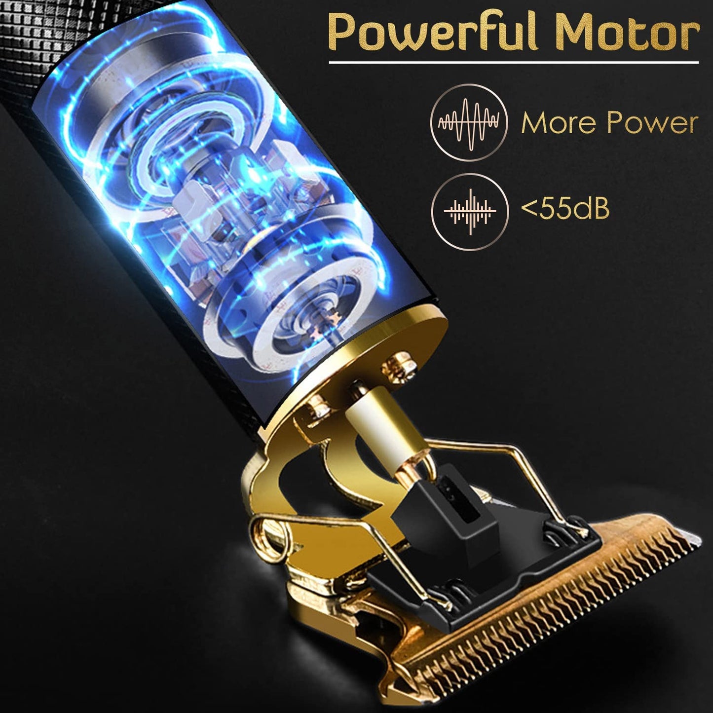 Professionell sladdlös Zero Gapped Trimmer Hårklippare