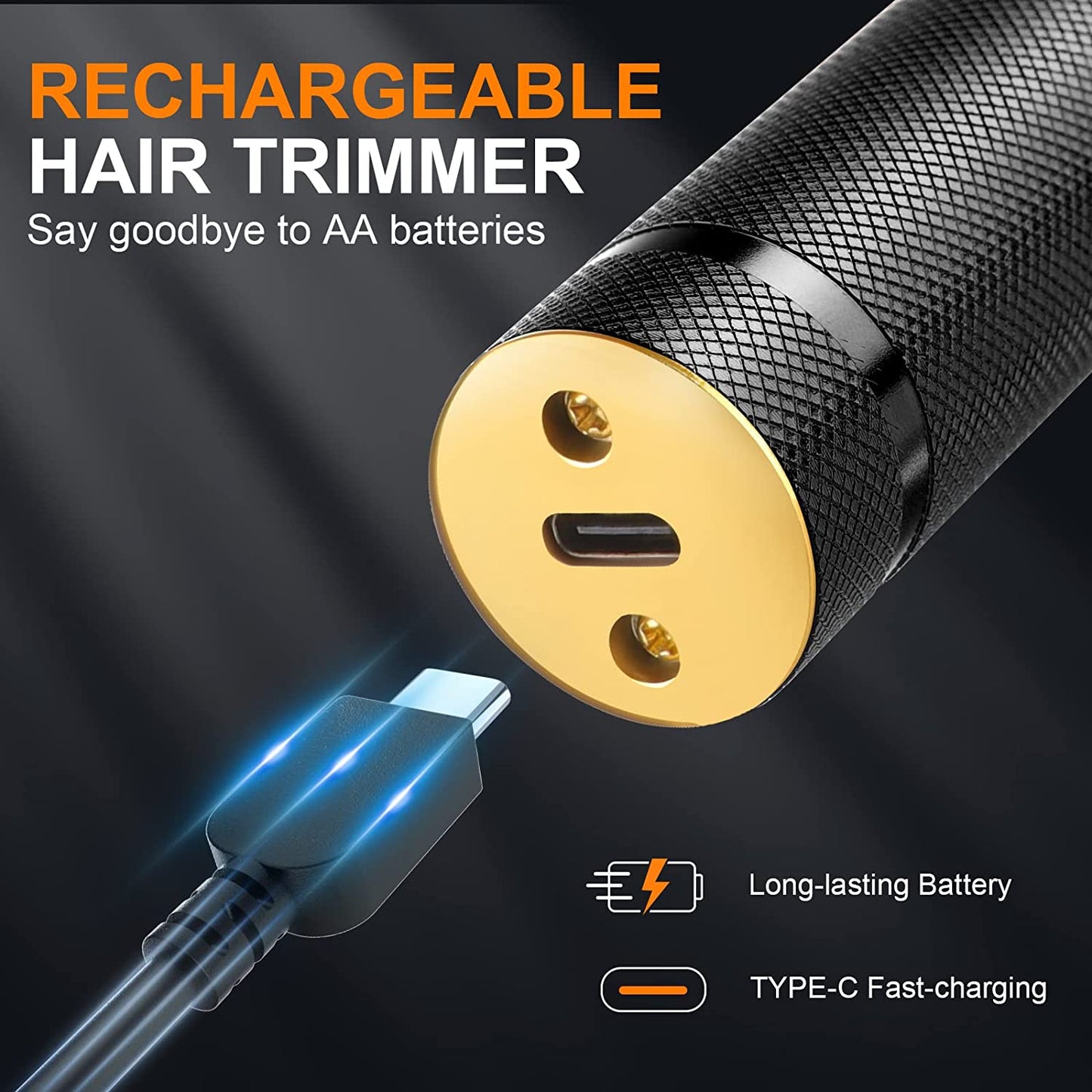 Professionell sladdlös Zero Gapped Trimmer Hårklippare