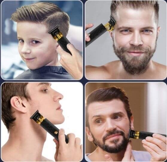 Professionell sladdlös Zero Gapped Trimmer Hårklippare