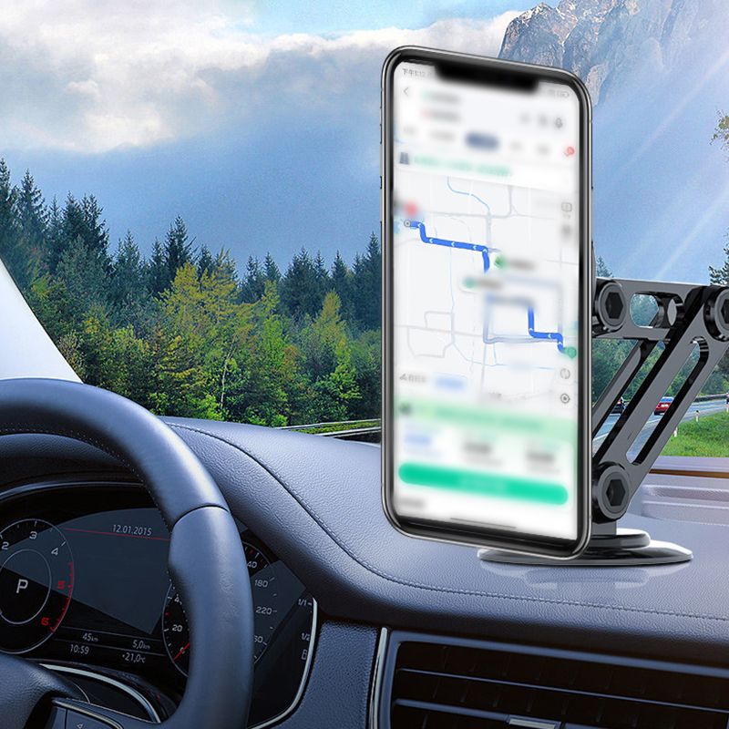 360° MAGNETISK ROTERANDE METALL BILTELEFONHÅLLARE