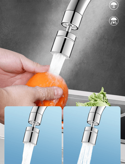 360 ° Swivel Decking Sink Aerator-Dual-Function 2-Flow Sprayer kranhuvud