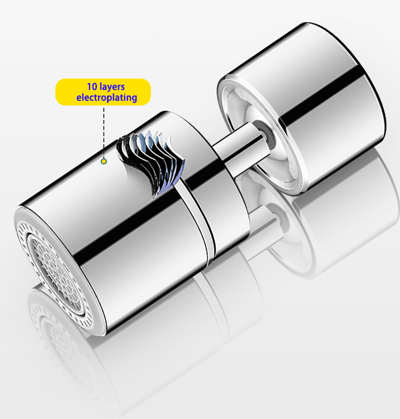 360 ° Swivel Decking Sink Aerator-Dual-Function 2-Flow Sprayer kranhuvud