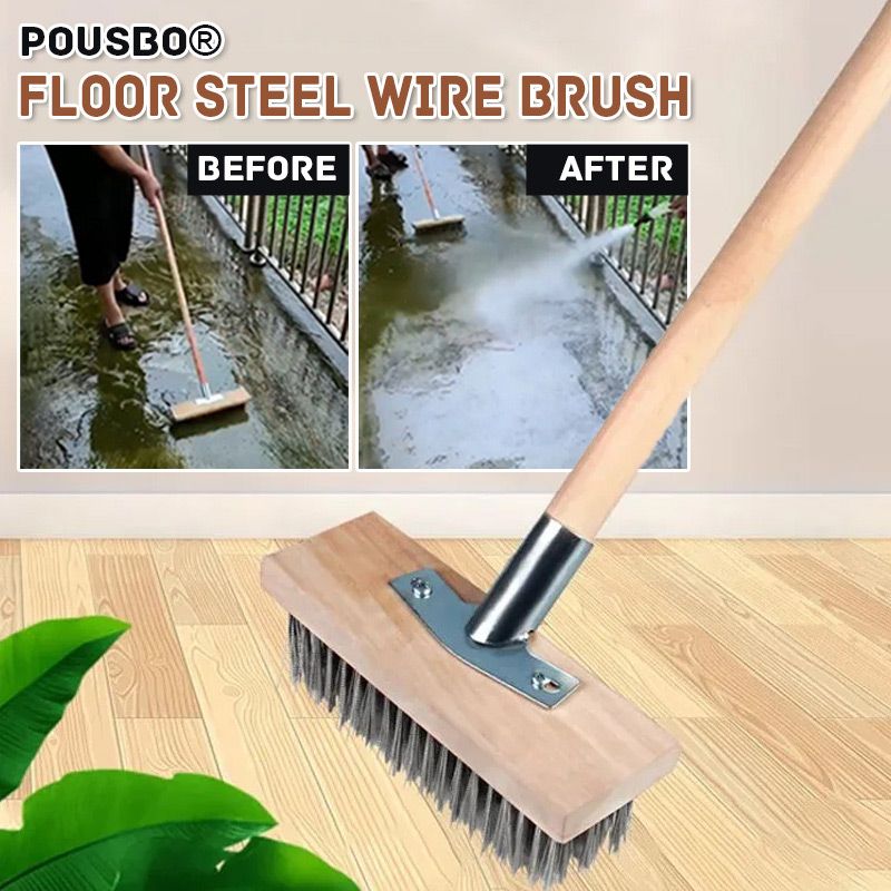 Pousbo® Stålborste för golv