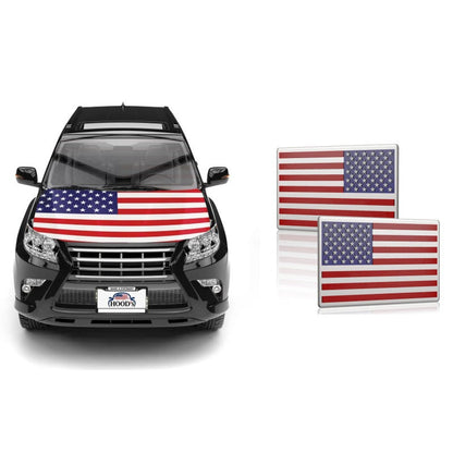 🎉¡Oferta relámpago del 4 de julio! 65.000+🔥Bandera americana para el capó del coche🦅