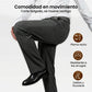 Pantalones casuales de pierna ancha plisados para hombre