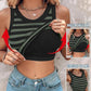 💖¡Último día precio especial $29.99!💖 Camiseta sin mangas elástica acanalada con sujetador integrado