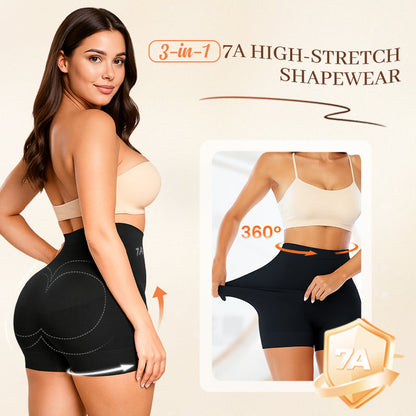 🔥Compre 1 y llévese 1 gratis🔥Ropa interior femenina de cintura alta de seda helada para controlar el abdomen y realzar los glúteos.