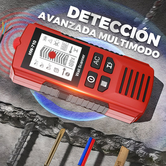 Detector manual multifunción de metales y paredes