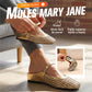 👡 ¡50 % de descuento! ☁️ Mules Mary Jane de punta cuadrada tejidas para mujer