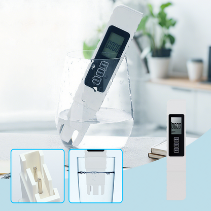 💧Compra 1 y llévate 1 gratis✨ Medidor de Calidad de Agua TDS 3 en 1 - Mide pH, Cloro y Dureza con Pantalla LCD para Piscinas y Acuarios 🌊📱