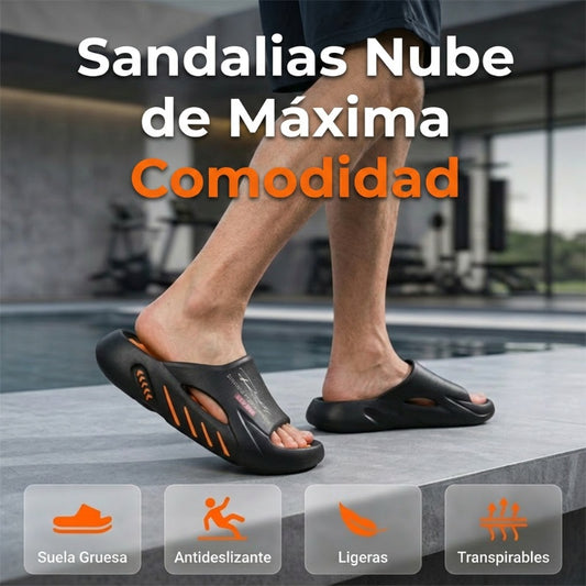 🥳 ¡OFERTA CALIENTE DE VERANO! 🥳 💞 ¡Más de 50K vendidos! 💥 ¡49% DE DESCUENTO! 🔥 Sandalias tipo nube de suela gruesa antideslizante para hombre