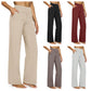 💖ÚLTIMO DÍA DE OFERTAS: 50 % DE DESCUENTO💖Pantalones de yoga informales de cintura alta y pierna ancha para mujer