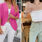 Cárdigan de manga corta con frente abierto 🧥✨ – Minimalista, color liso, ligero, tallas S-2XL