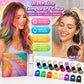 🔥 ¡Último día: 50% DE DESCUENTO! 🌈 Set de tizas temporales para el cabello en 12 colores con aplicadores