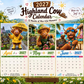 🐮📅 Calendario 2027 Vaca Highland – Diseño Exclusivo de Isabel Kline, A4 Colgante y Risas Todo el Año 🎨✨