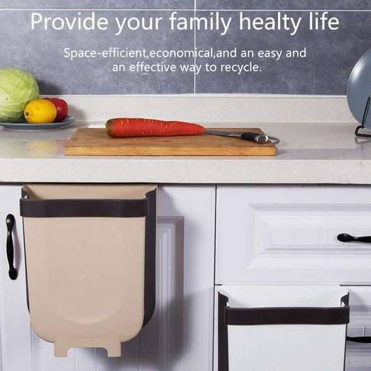 Papelera plegable de pared con diseño creativo