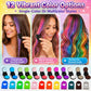 🔥 ¡Último día: 50% DE DESCUENTO! 🌈 Set de tizas temporales para el cabello en 12 colores con aplicadores