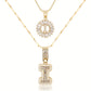 💖Paquete de 2 collares con colgante de inicial