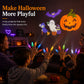 🎃🔦 Mini Proyector de Dedos Halloween – Luces con Patrones Fantasmales, Bolsillo y Diversión para Niños y Fiestas de Terror ✨👻