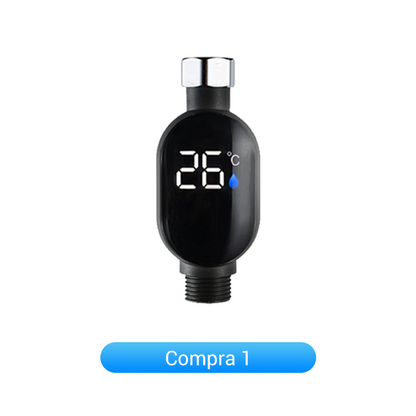 🚿 Compra 3 y lleva 1 gratis 💧 Cabezal de Ducha con Indicador LED - Muestra la Temperatura del Agua con Colores, Fácil Instalación y Ahorro de Energía 🌈📦