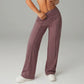 【Pantalones Holgados Cintura Alta】 Pantalones Rectos Versátiles para Mujer - Tejido Elástico Cómodo + Bolsillos Prácticos - Ideal para Trabajo, Paseos y Casa! ✨