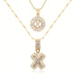 💖Paquete de 2 collares con colgante de inicial