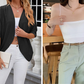 Cárdigan de manga corta con frente abierto 🧥✨ – Minimalista, color liso, ligero, tallas S-2XL