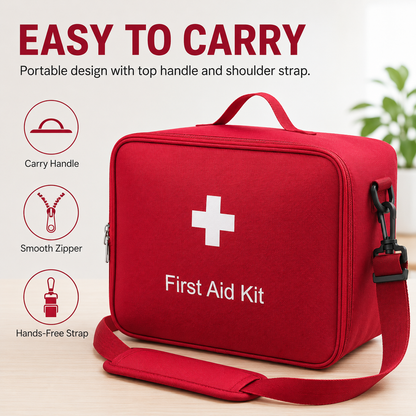 💊🎒 Bolsa Médica Portátil Gran Capacidad – Organiza Pastillas, Vitaminas y Botiquín Completo para Casa o Viaje 🏠✈️