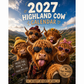 🐮📅 Calendario 2027 Vaca Highland – Diseño Exclusivo de Isabel Kline, A4 Colgante y Risas Todo el Año 🎨✨