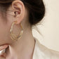 Pendientes de triple aro con diamantes
