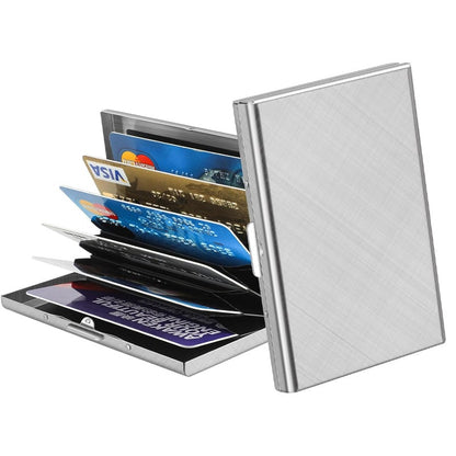 🎁 40% OFF ✨ Tarjetero Metálico Premium – Regalo Perfecto, Protege tus Tarjetas RFID y Look Ejecutivo Ultra Fino 💳🔒