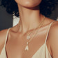 💖Paquete de 2 collares con colgante de inicial
