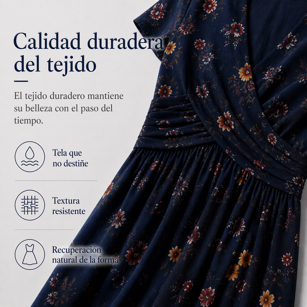 👗🔥 ¡OFERTA 50% OFF! Vestido Floral de Mujer con Escote en V – Elegante, Favorecedor y Perfecto para Cualquier Ocasión ✨