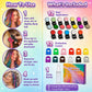 🔥 ¡Último día: 50% DE DESCUENTO! 🌈 Set de tizas temporales para el cabello en 12 colores con aplicadores