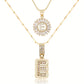 💖Paquete de 2 collares con colgante de inicial
