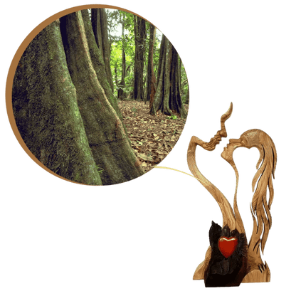 Sista dagen 49% rabatt 👩‍❤️‍👨 Love Eternal Wood - Couple Kissing Statue