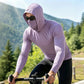 Sudadera con capucha ligera para hombre, secado rápido y protección UV