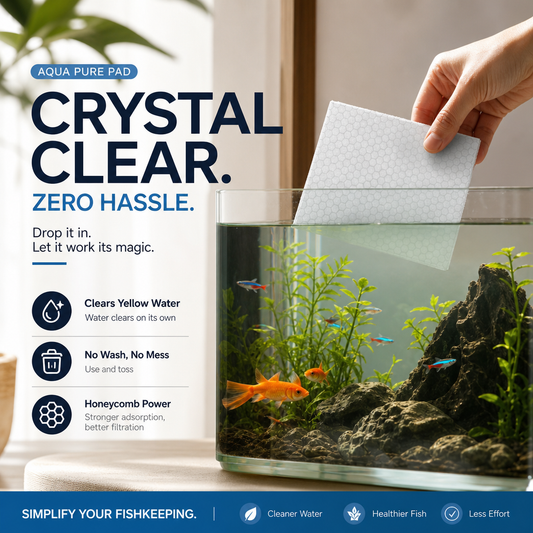 🐠 ¡COMPRA 1 Y LLÉVATE 1 GRATIS! ✨ TOALLITAS CLARIFICADORAS PARA ACUARIO - Agua cristalina en 24 horas, elimina olores e impurezas, seguras para todos los peces y plantas 🌿🔮