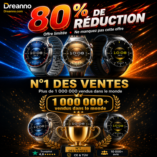 ⌚ Best-seller Montre connectée GT6 Pro appel Bluetooth, suivi santé, écran clair pour usage quotidien ✨