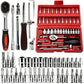 🔥 envío gratis 🔥46pcs rápido trinquete manguito llave kit
