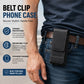Funda para Móvil con Cinturón y Cierre Magnético – Estuche Resistente para Smartphone con Clip, Pasador de Cinturón y Ranura para Tarjetas
