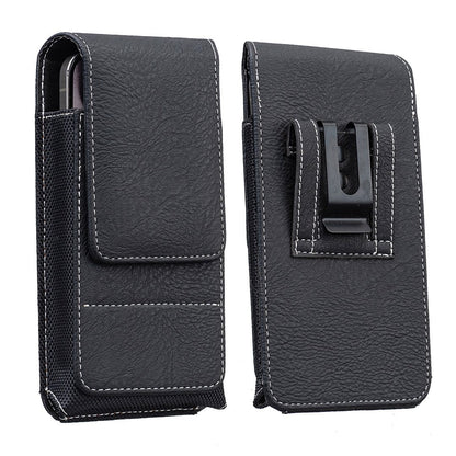 Funda para Móvil con Cinturón y Cierre Magnético – Estuche Resistente para Smartphone con Clip, Pasador de Cinturón y Ranura para Tarjetas
