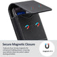 Funda para Móvil con Cinturón y Cierre Magnético – Estuche Resistente para Smartphone con Clip, Pasador de Cinturón y Ranura para Tarjetas