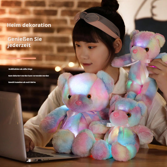 ⏳Descuento del 50 % por tiempo limitado⏰Osito de peluche, luz LED de colores, peluches🌈🧸