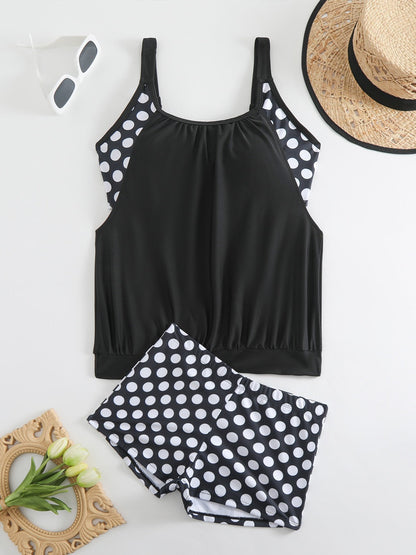 👙 🔥 ¡OFERTA POR TIEMPO LIMITADO 50% DE DESCUENTO! Bikini de Puntos – 4 Colores, Tallas S-3XL, Corte Vintage 🏖️